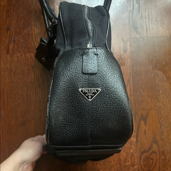 PRADA | Cinghiale Trimmed Canapa Bowler - Picture 11 of 12